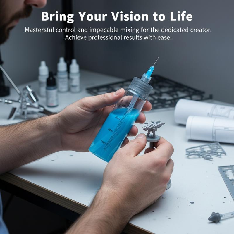 Art Craft Hobbies - 3 adet Airbrush karıştırma şişesi hızlı