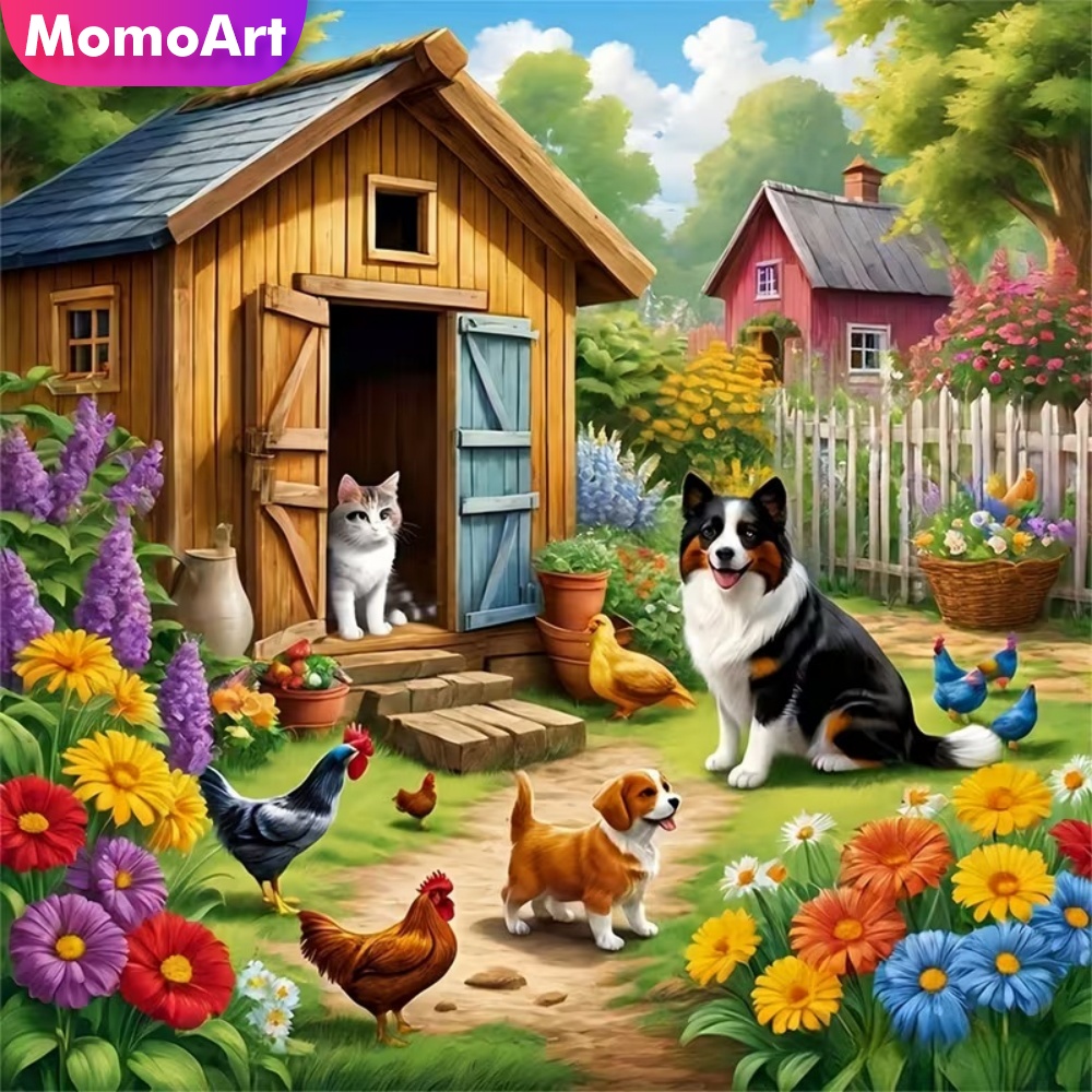 Art Craft Hobbies - Momoart DIY Elmas Boyama Köpek Evi