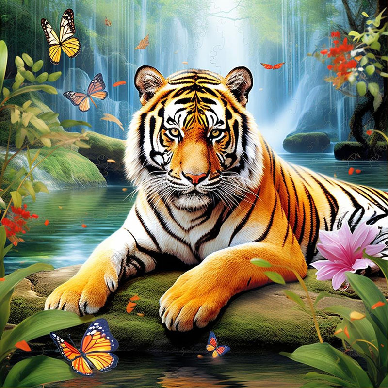 Art Craft Kits For Adults - 1 Set Tiger King Elmas Boyama