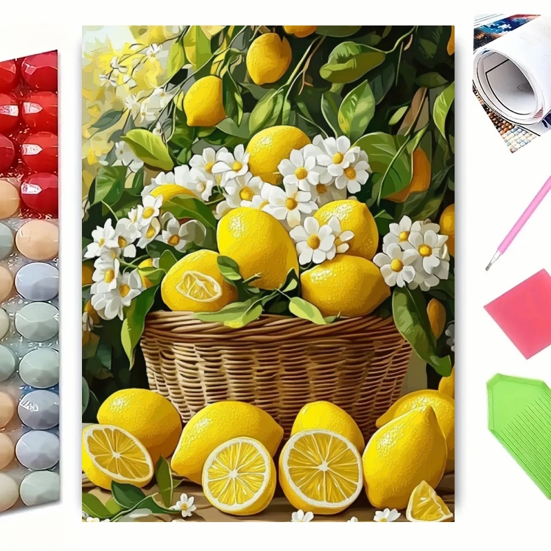 Unique Art Craft - Elmas Mozaik Yeni Koleksiyon Limon Meyve