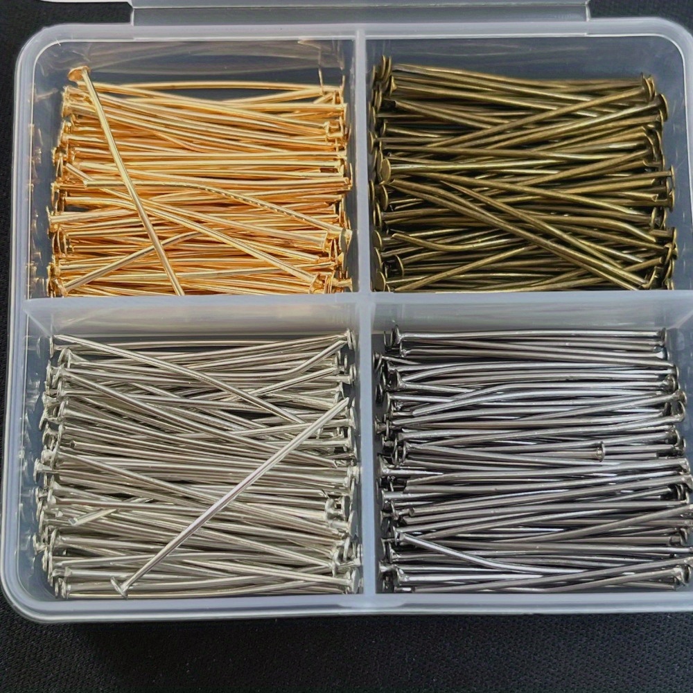 Art Craft Accessories - 400 adet Karışık Demir Kafa İğneleri