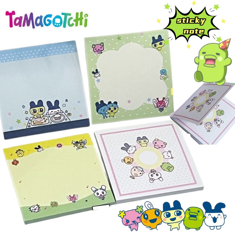 Origami Paper Set - 4 adet Tamagotchi Mametchi Memetchi Karikatür