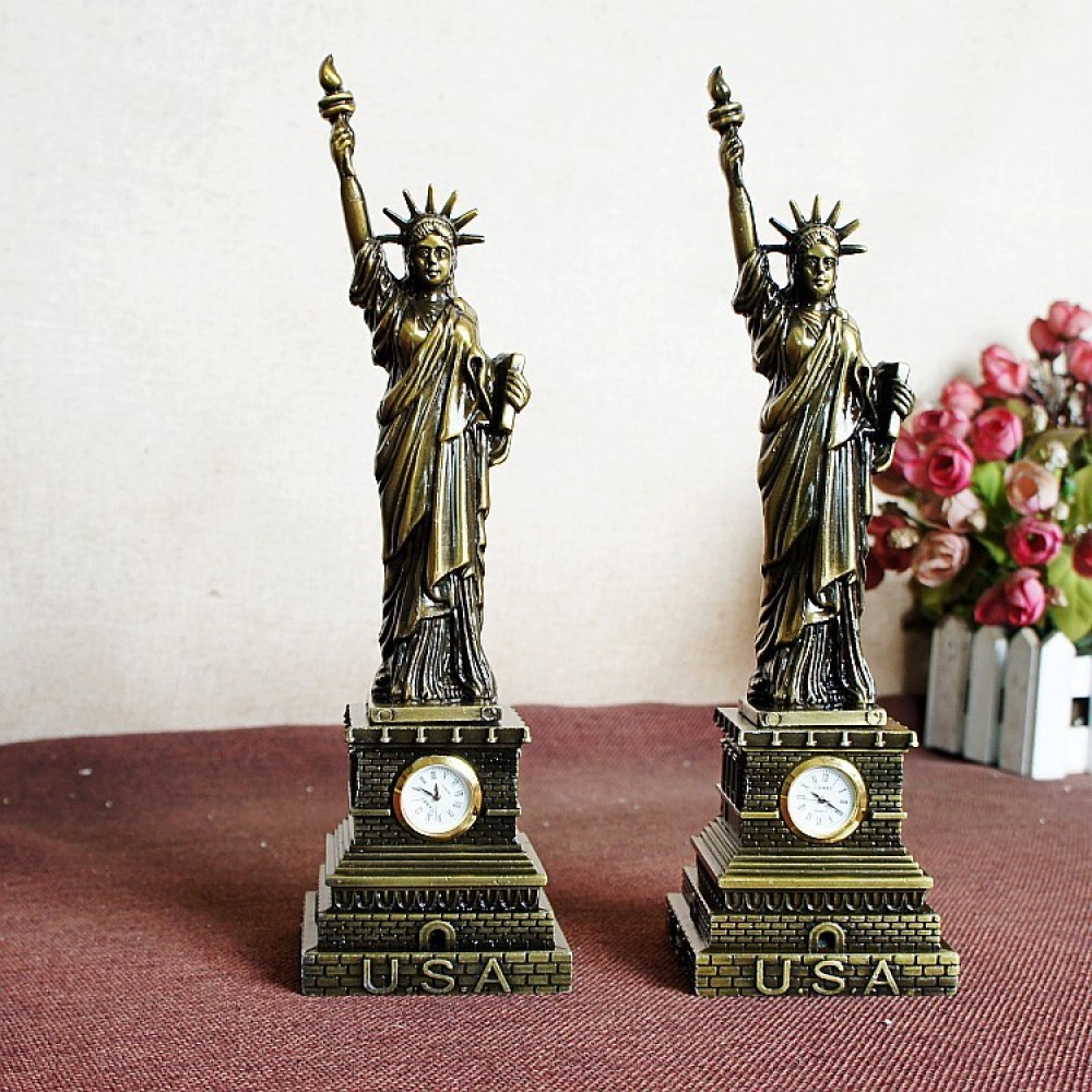 Unique Art Craft - Vintage Metal Özgürlük Heykeli, Amerikan Dekoratif