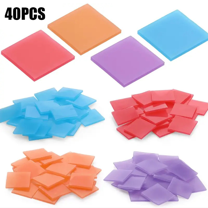 Art Craft Accessories - 40 Adet Elmas Boyama Balmumu Kili,