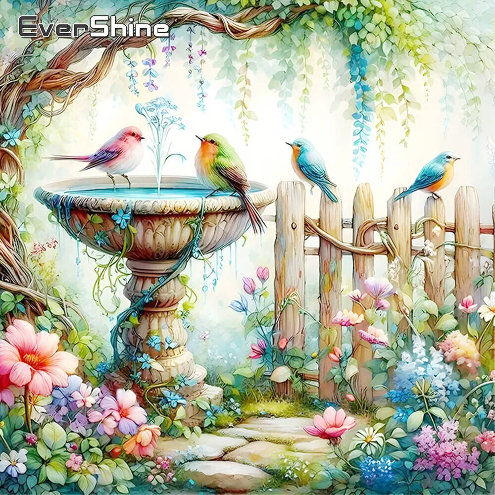 Art Craft Hobbies - Evershine Manzara Elmas Mozaik Kuş Yeni