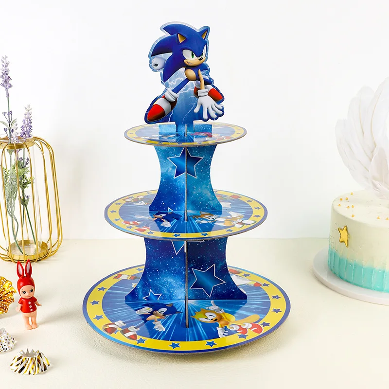 Origami Paper Set - Anime Sonic Doğum Günü Partisi Pasta