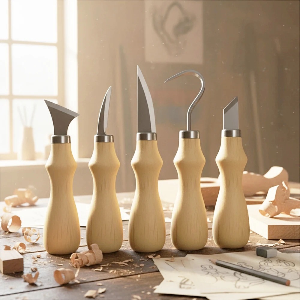 5 adet ahşap oyma alet takımı, - Craft Art Set incelemesi ve fiyatı
