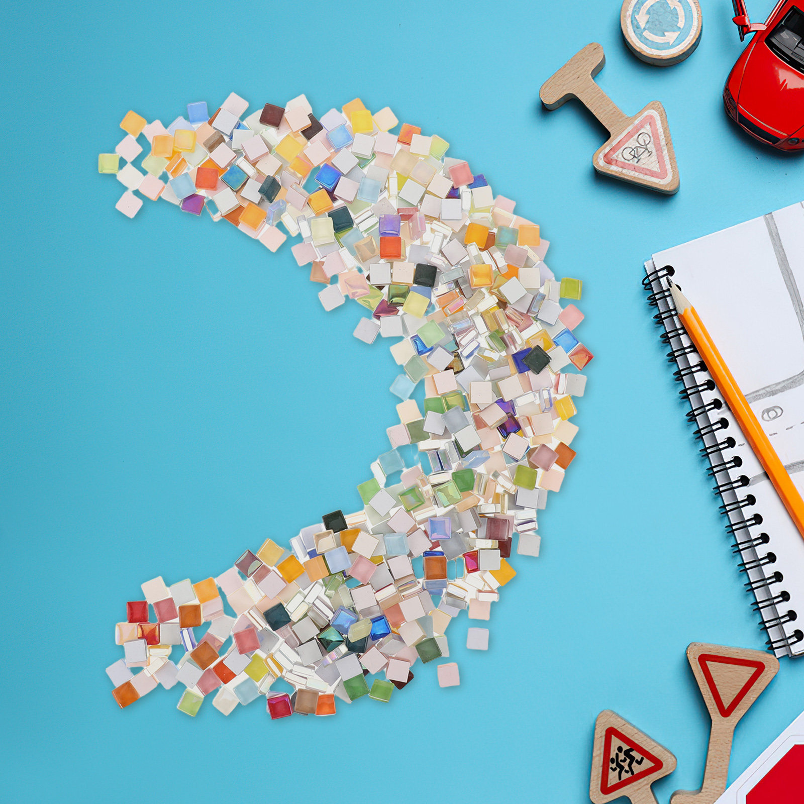 450 Parça Cam Mozaik Malzeme S - Art Craft Project incelemesi ve fiyatı