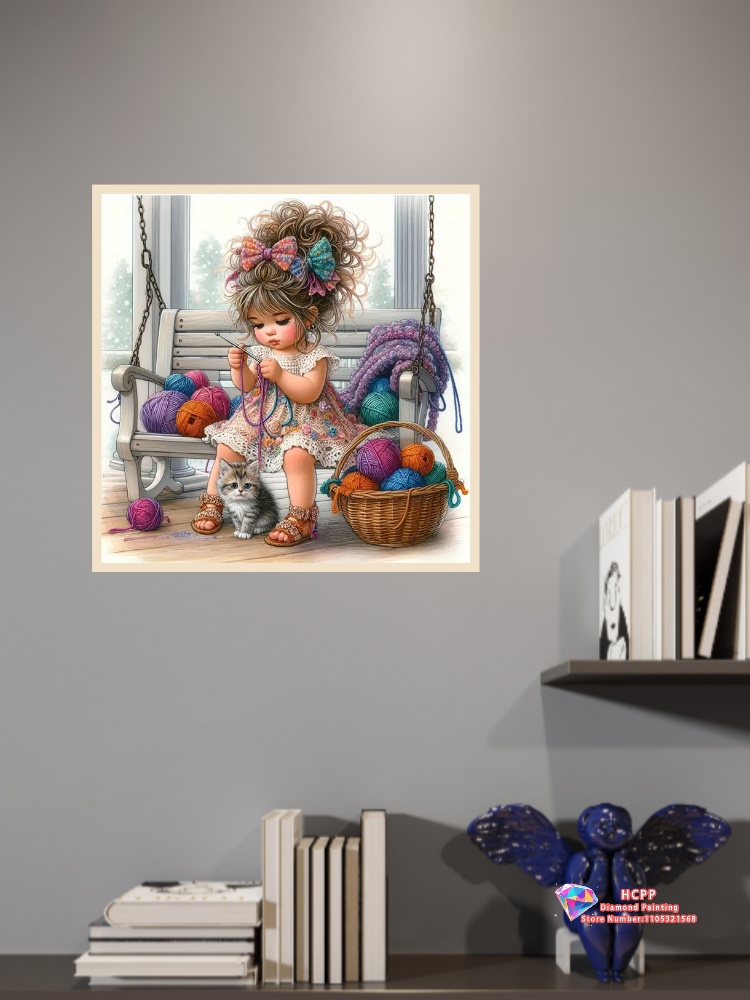 Kız Karikatür Elmas Çizim Seti - Unique Art Craft incelemesi ve fiyatı