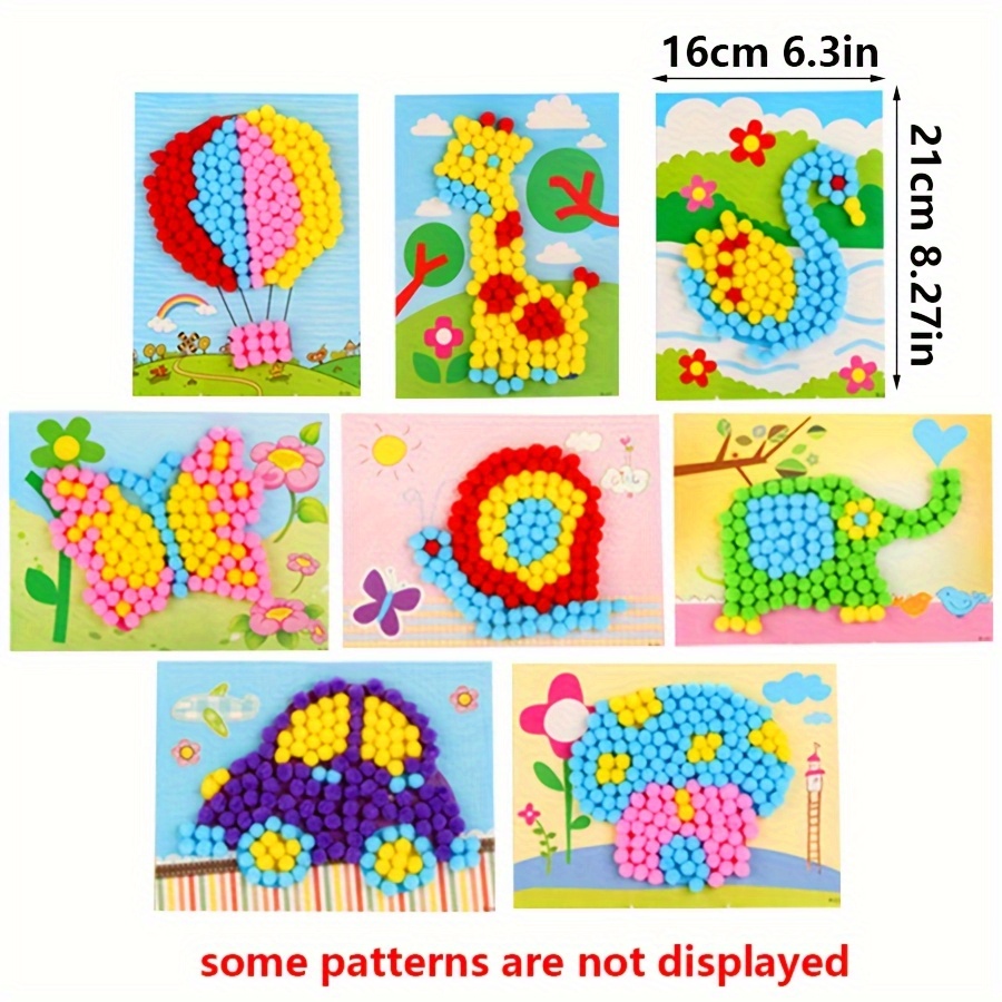 2 adet 16x21 cm Renkli Pom-Pom - Unique Art Craft incelemesi ve fiyatı
