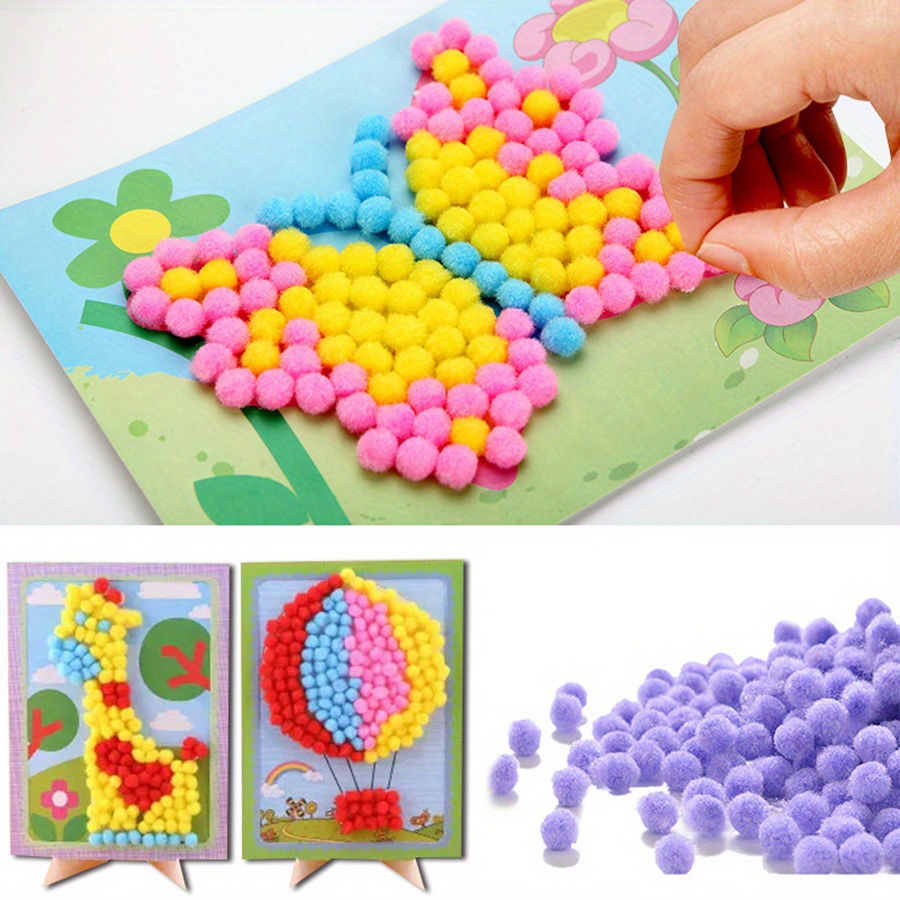 2 adet 16x21 cm Renkli Pom-Pom - Unique Art Craft incelemesi ve fiyatı