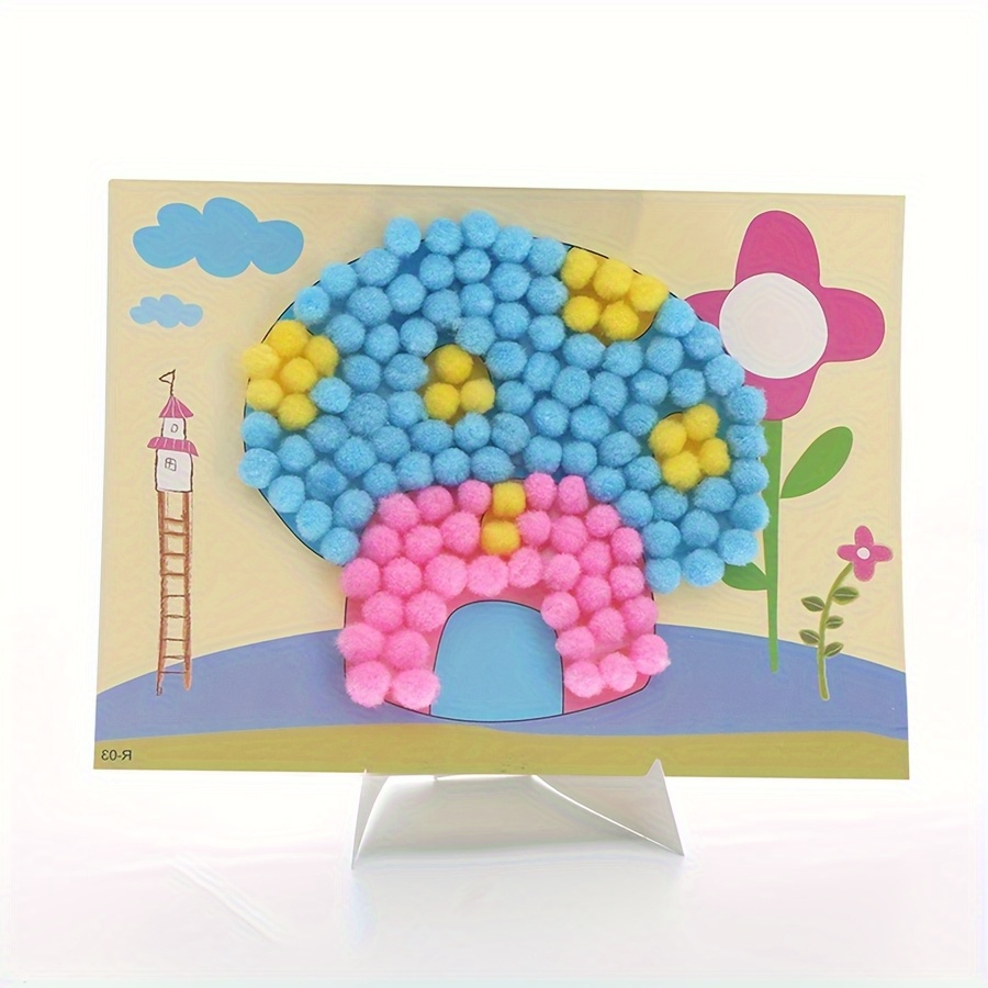 2 adet 16x21 cm Renkli Pom-Pom - Unique Art Craft incelemesi ve fiyatı