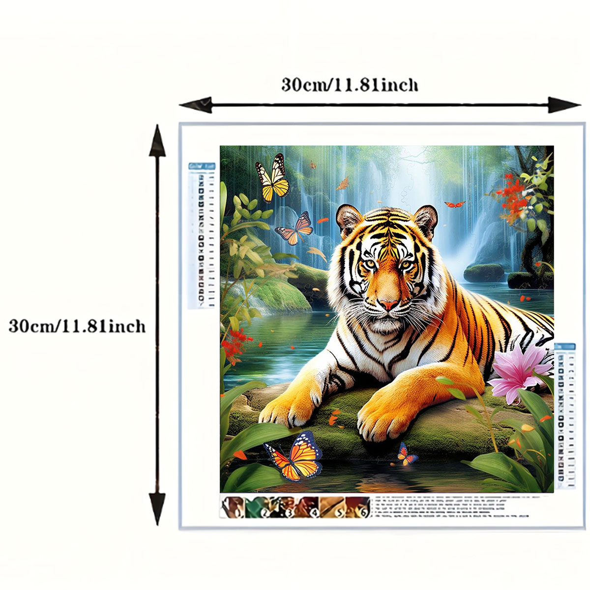 1 Set Tiger King Elmas Boyama  - Art Craft Kits For Adults incelemesi ve fiyatı