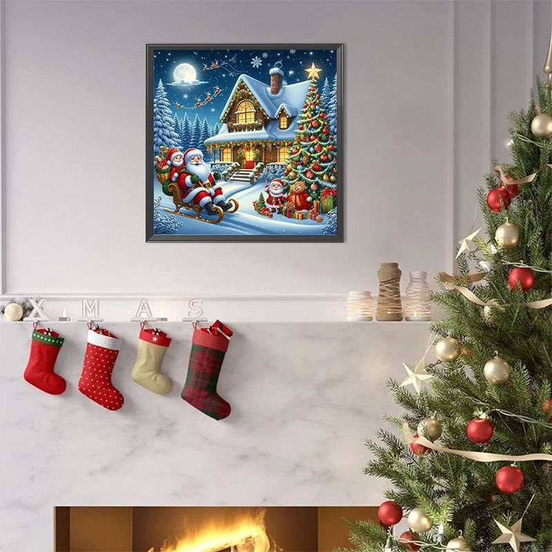 Noel Baba ve Kar Evi Elmas Boy - Art Craft Kits For Adults incelemesi ve fiyatı