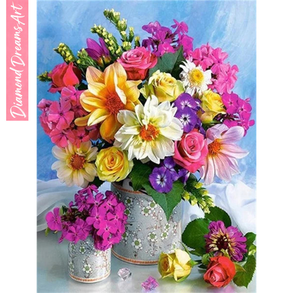 Tam Elmas Mozaik Çiçek 5D Elma - Art Craft Flower incelemesi ve fiyatı