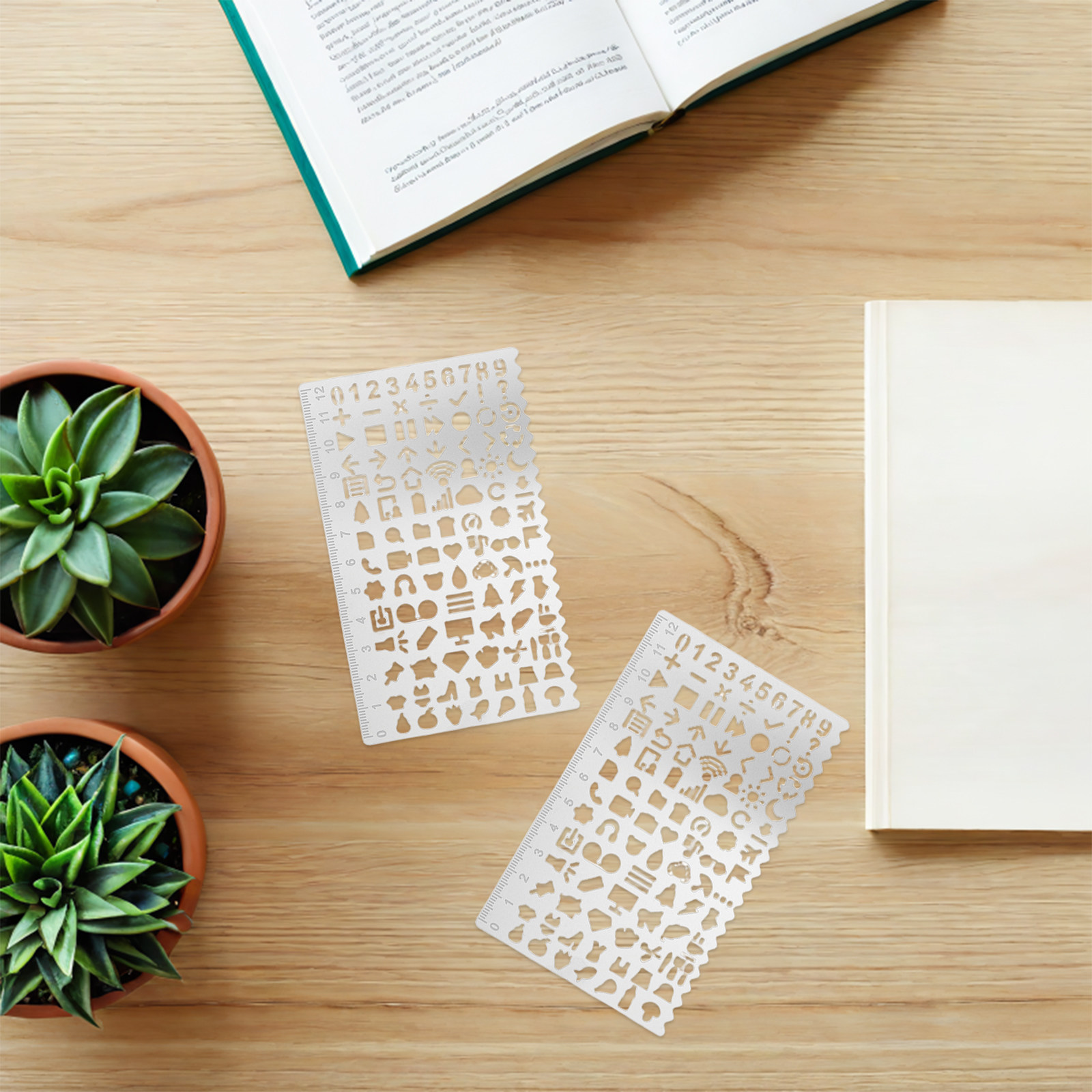 5 Adet Geometrik Şablon Cetvel - Art Craft Template incelemesi ve fiyatı
