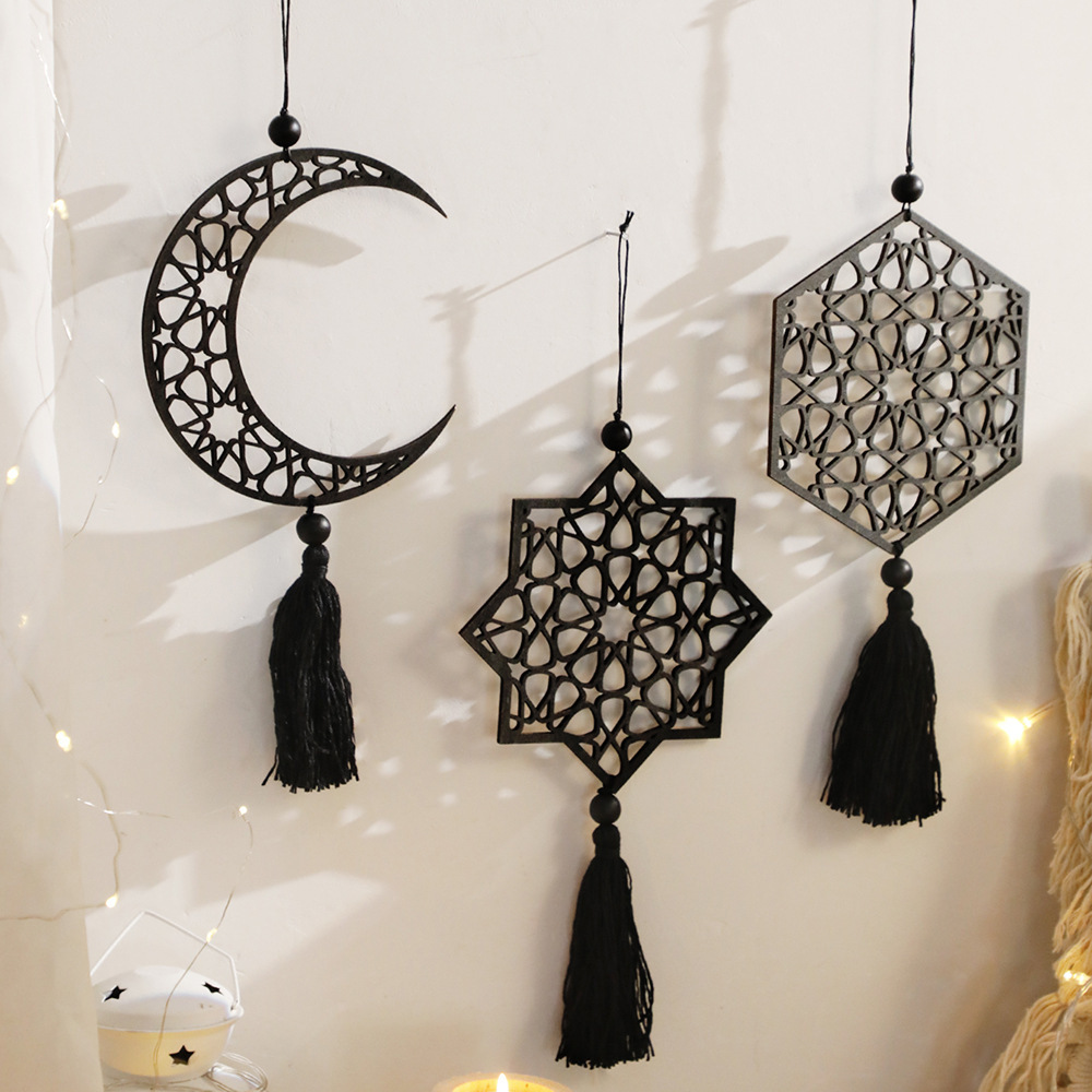 Siyah Yıldız ve Ay Oymalı Ahşa - Unique Art Craft incelemesi ve fiyatı