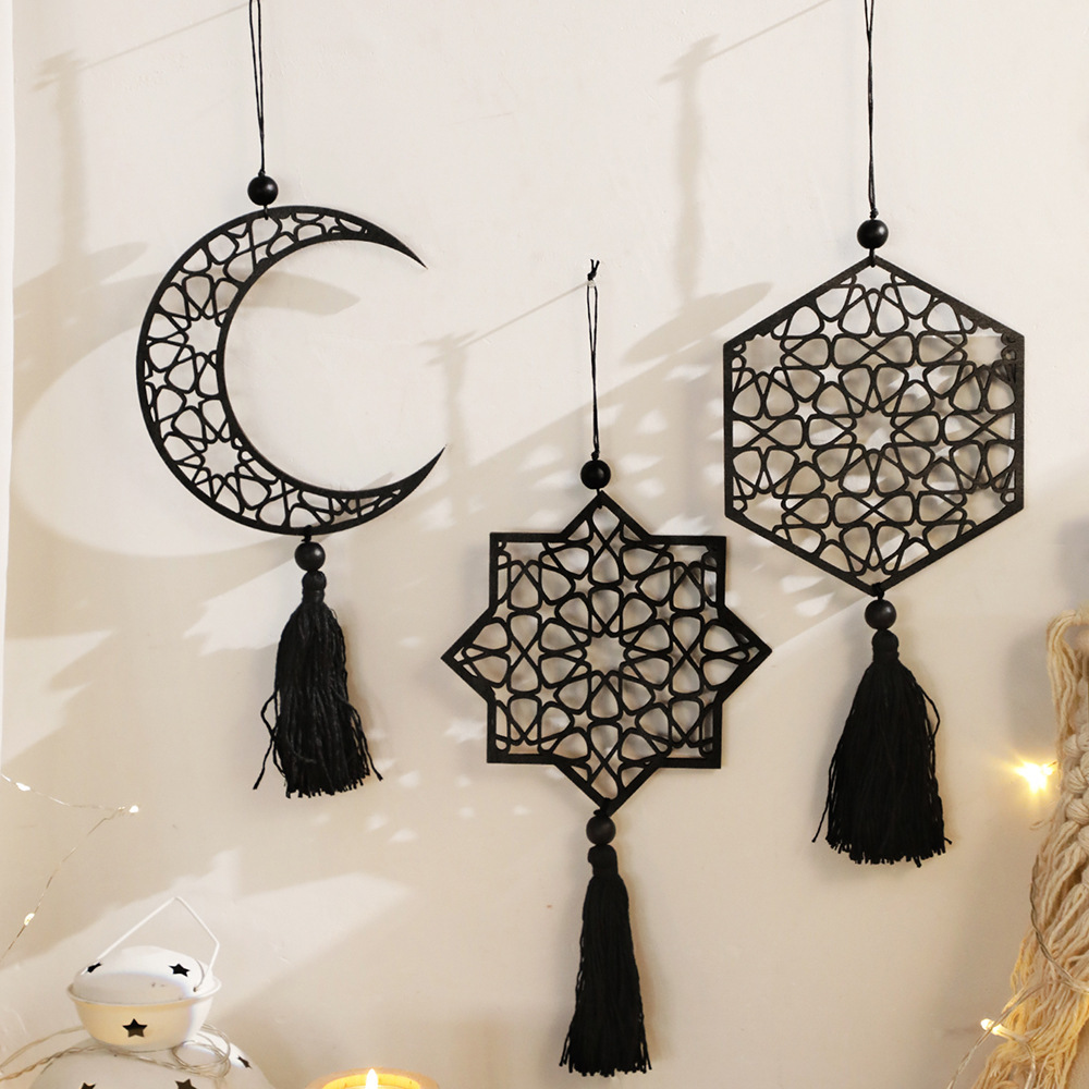 Siyah Yıldız ve Ay Oymalı Ahşa - Unique Art Craft incelemesi ve fiyatı