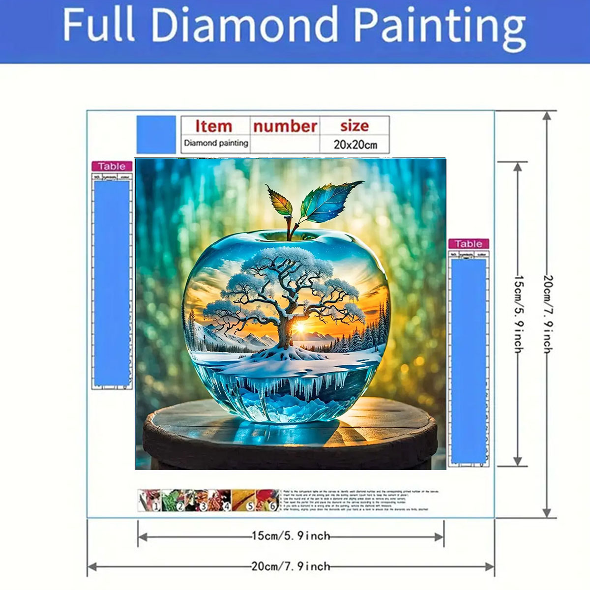 Elma Desenli Elmas Boyama Seti - Art Craft Kits For Adults incelemesi ve fiyatı