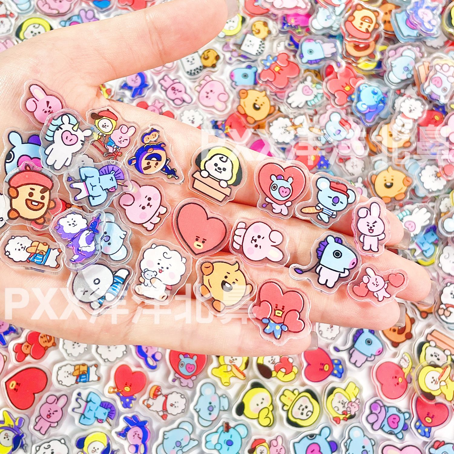 100 adet BT21 BTS tek katmanlı - Art Craft Accessories incelemesi ve fiyatı