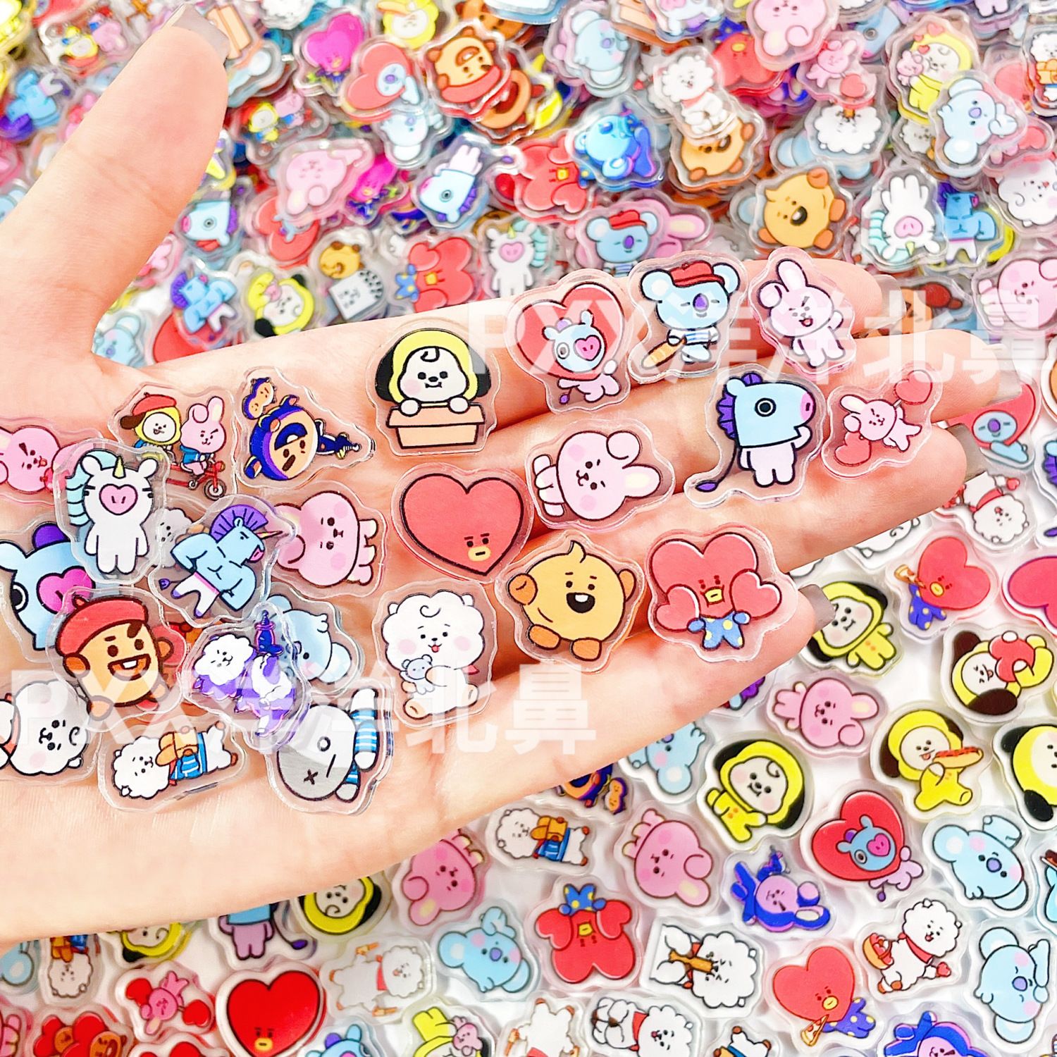 100 adet BT21 BTS tek katmanlı - Art Craft Accessories incelemesi ve fiyatı