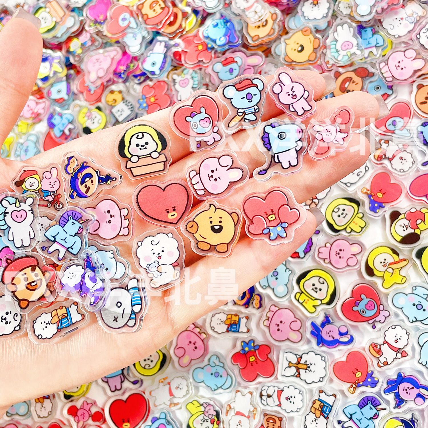 100 adet BT21 BTS tek katmanlı - Art Craft Accessories incelemesi ve fiyatı