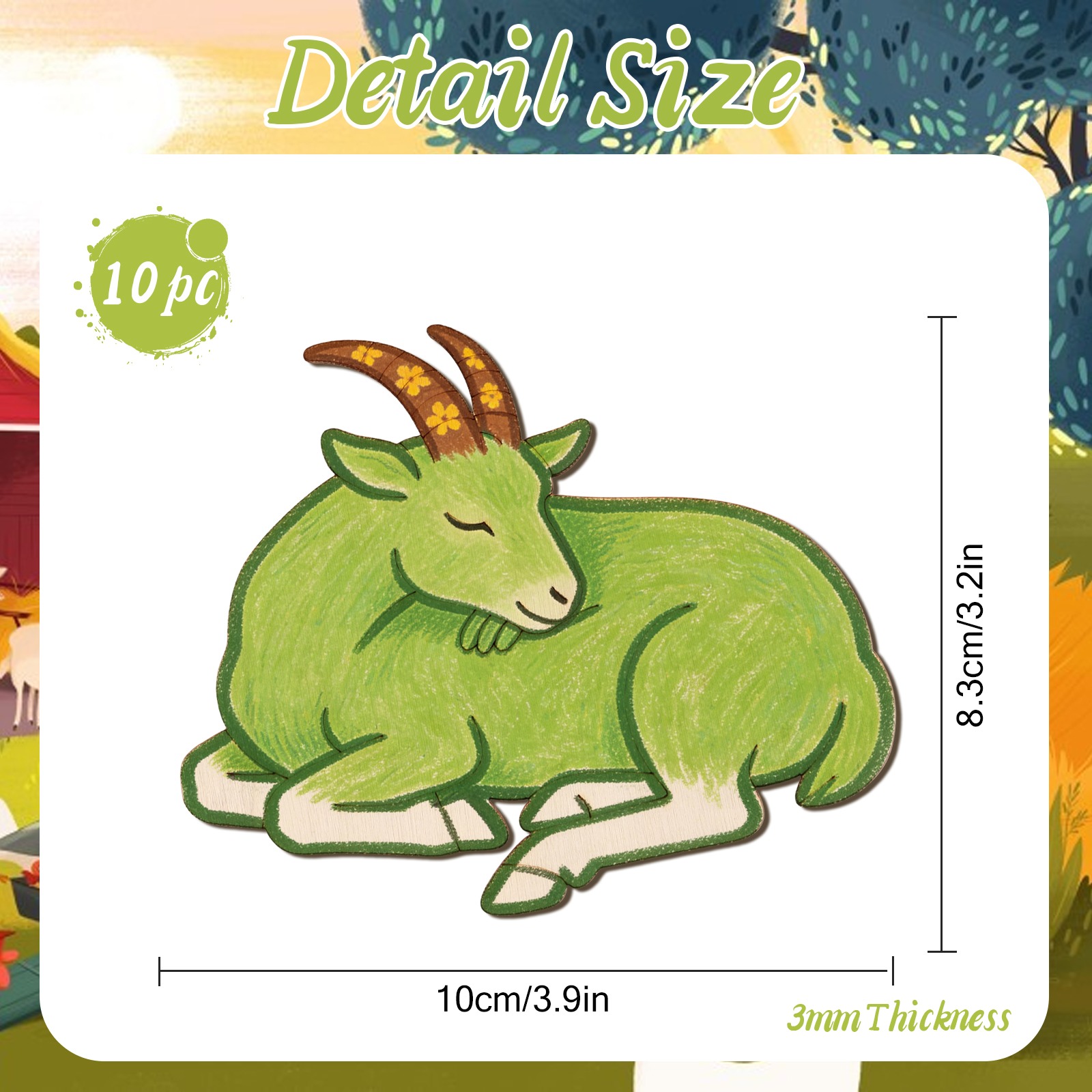 10 adet/takım Bitmemiş Ahşap K - Craft Art Set incelemesi ve fiyatı