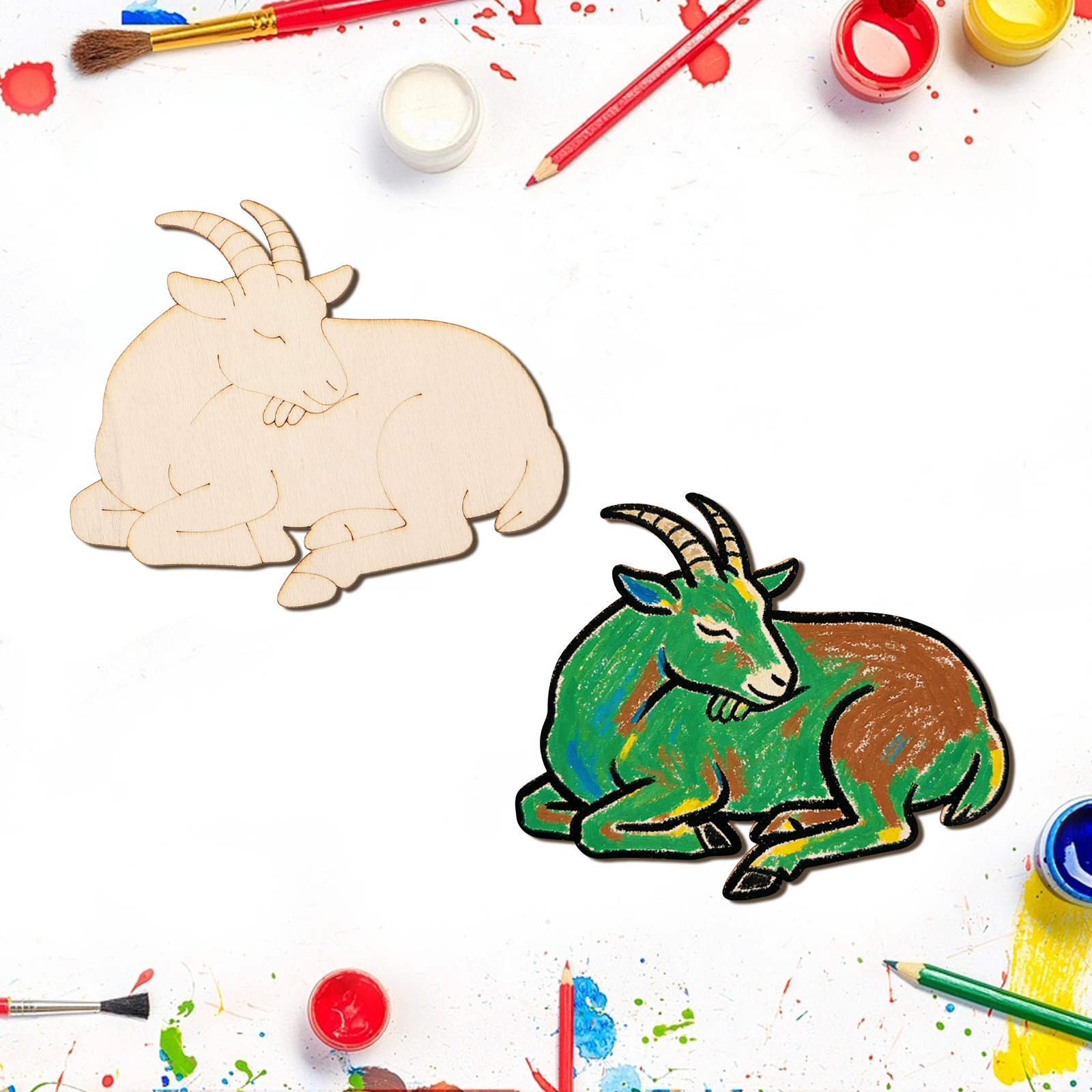10 adet/takım Bitmemiş Ahşap K - Craft Art Set incelemesi ve fiyatı